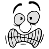 Insecure Anxious Comic Cartoon Face