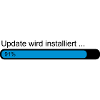 Update wird installiert .. Ladebalken 91%