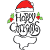 line-happychristmas typografie
