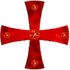 Templar Knight's Cross with gems