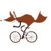 Cycling fox