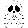 Tête de mort Pirate - ani
