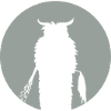 Mond mit Krampus Silhouette