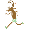 running reindeer