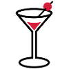 Martini cocktail glass