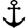 Ahoy ship anchor logo symbol icon
