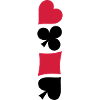Diamonds Heart symboles Poker Skat