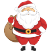 Santa Gift Sack Illustration