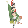 Christmas Holiday Pinup