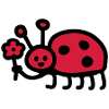 Ladybug - Flower