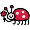 Ladybug - Flower 3