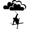 Freestyler with clouds