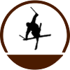 Ski jumper logo