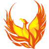 Feuervogel Phönix Flammen Federn