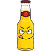 Angry Mustard Mascot Bottle