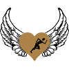 Jogger heart wings