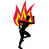 Jogger fire flame