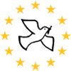Peace dove in stars