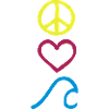 Peace,Love,Surf_Symbole