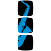 Saxophone musician motif