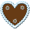 Lebkuchenherz + Text German Gingerbread heart