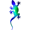Gecko for dark Shirts
