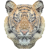 Polygon Tiger Transparent