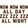 EATING AND SLEEPING