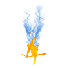 Freestyle ski flame
