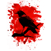Crow bleached red