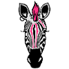 Zebra Punk with an earring