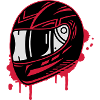 Motorradhelm Graffiti