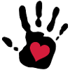 Handprint Red Heart