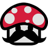 champignon avec moustache,dessin,jeux vidéo,drôle