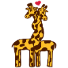 giraffe in love