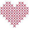 Cross Stitch Heart