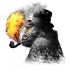Smoking monkey