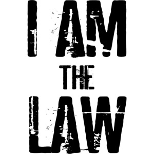Mug I AM THE LAW. Tazza avvocato o giudice