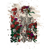 Skeleton & Roses – bleached Version