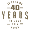 Funny 40th Birthday Tees