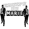 équipe marié avec moustache