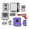 Pixel art console