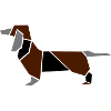 Origami Dackel