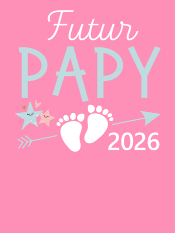 T-Shirt Annonce Grossesse "Futur Papy 2026" - Bientôt Grand-Père
