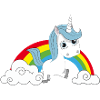 Regenbogen Einhorn