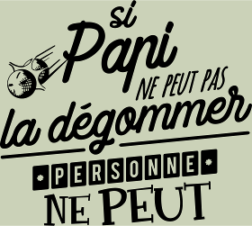 Motif Papi Champion de Pétanque personnalisé sur vêtement