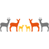 Deer stand together vekt
