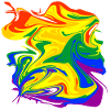 rainbow mess