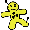 Voodoo doll against nuclear power