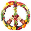 Peacezeichen Rosen